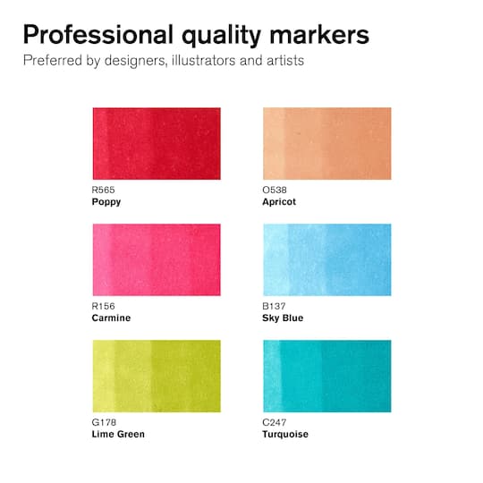 Winsor & Newton® ProMarker Brush™ Mid Tones Marker Set